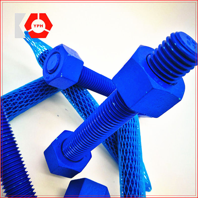 Fastener PTFE A193 B7 Stud Bolt with Heavy Hex Nut