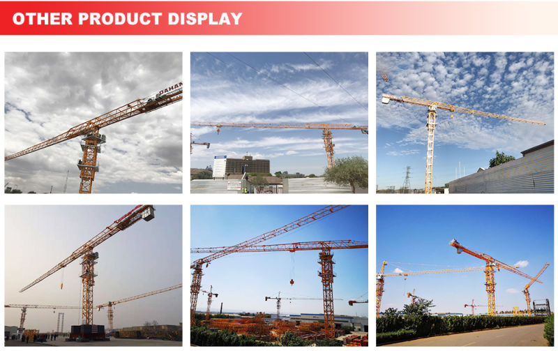 8 Ton Flat Top Tower Crane with Competitive Price