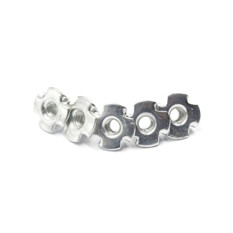 T Nuts, Round Plate T Nuts, 4 Prong T Nuts