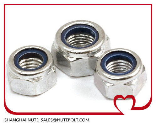 Stainless Steel 304 316 Hex Lock Nuts DIN985 DIN982 ANSI M30