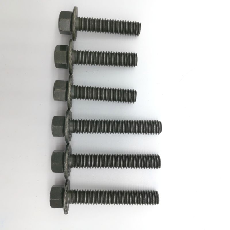 Hexagon Head with Flange Serrated Bolt with Full Thread