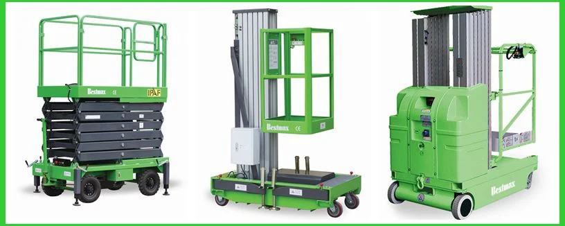 6 Meters Portable Manual Material Lift with Swivel Locks