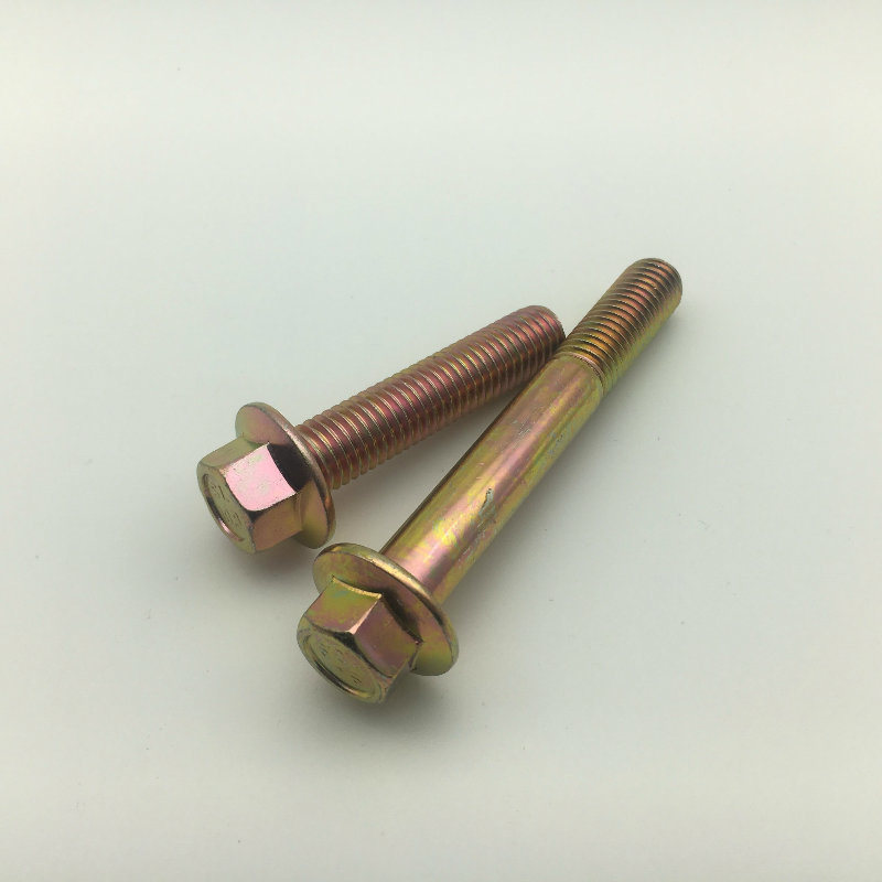 Steel Zinc High Quality Hex Flange Bolt for Motorcycle Parts