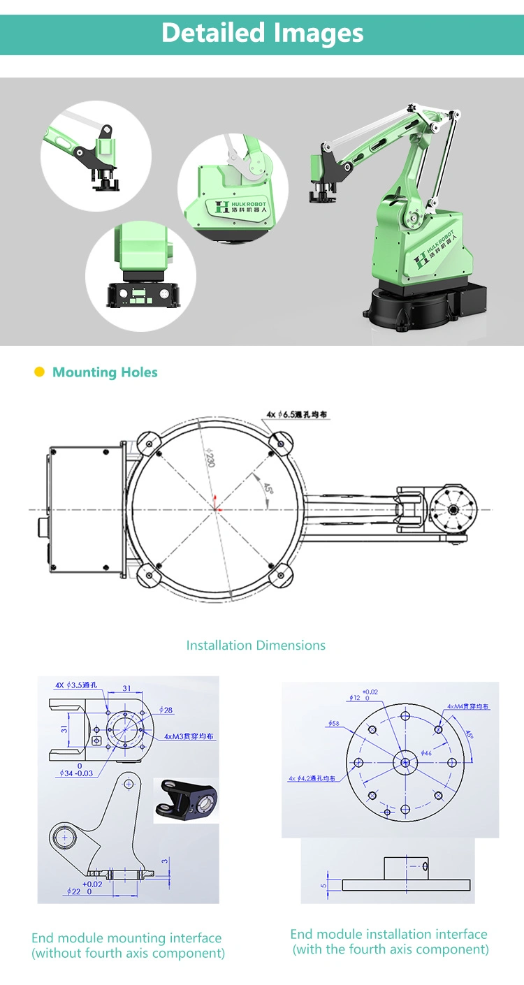 4 Dof High Repeatability Flexible Pneumatic Manipulator/ Stacking Machine Industrial Multijoint Robot Arm