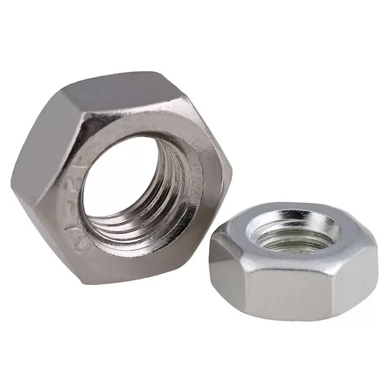 Galvanized Carbon Steel Hex Nylon Nut Long Hex Nuts