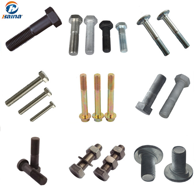 Carbon Steel Zinc Plated/HDG/Black Bolts, Flange Hex Bolts/Hex Bolts, Hex Head Bolts