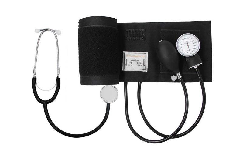Aneroid Sphygmomanometer Kit with Single Head Stethoscope
