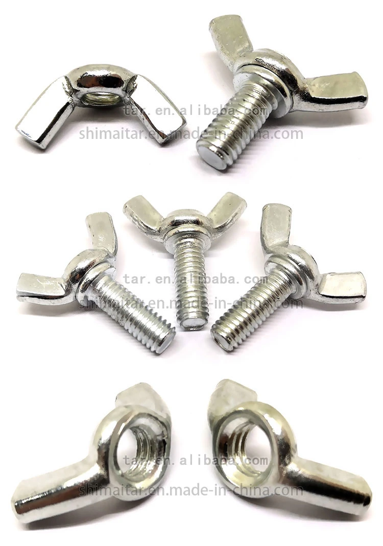 China Manufacture Stainless Steel Butterfly Wing Head Bolt with Wing Nut