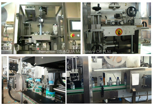 Automatic Shrink Sleeve Labeling Machine for Round Flat Plastic Glass Bottle Jar Cup