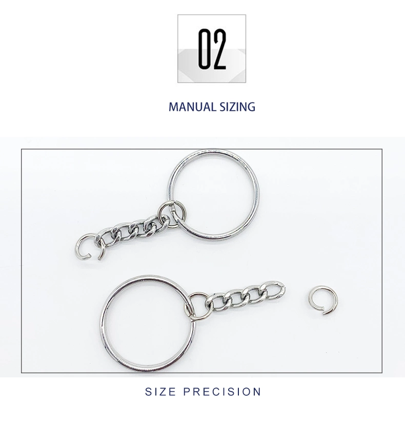 Sliver Key Chain Rings Kit Including Keychain Rings with Chain and Jump Ring with Screw Eye Pins Bulk