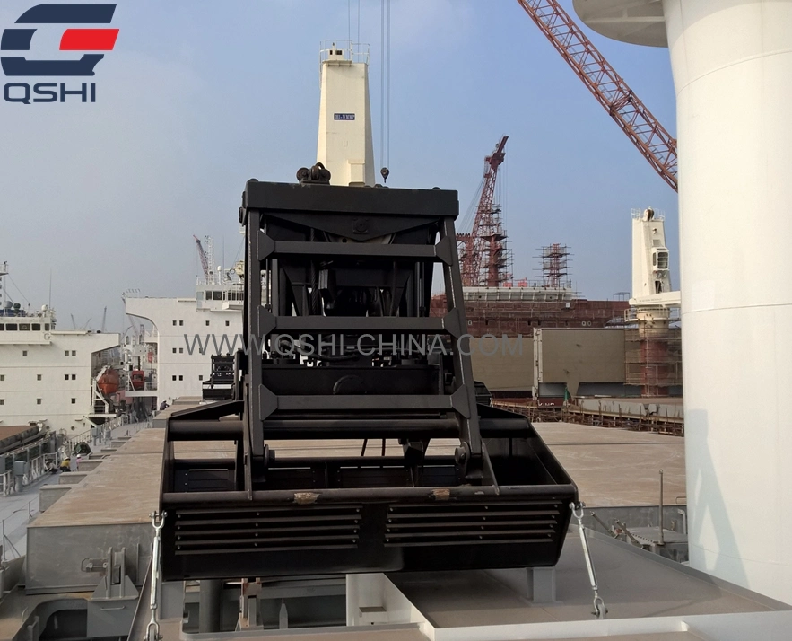 12 Cbm Single Rope Hydraulic Remote Control Clamsheel Bulk Cargo Grab for Ship′s Crane