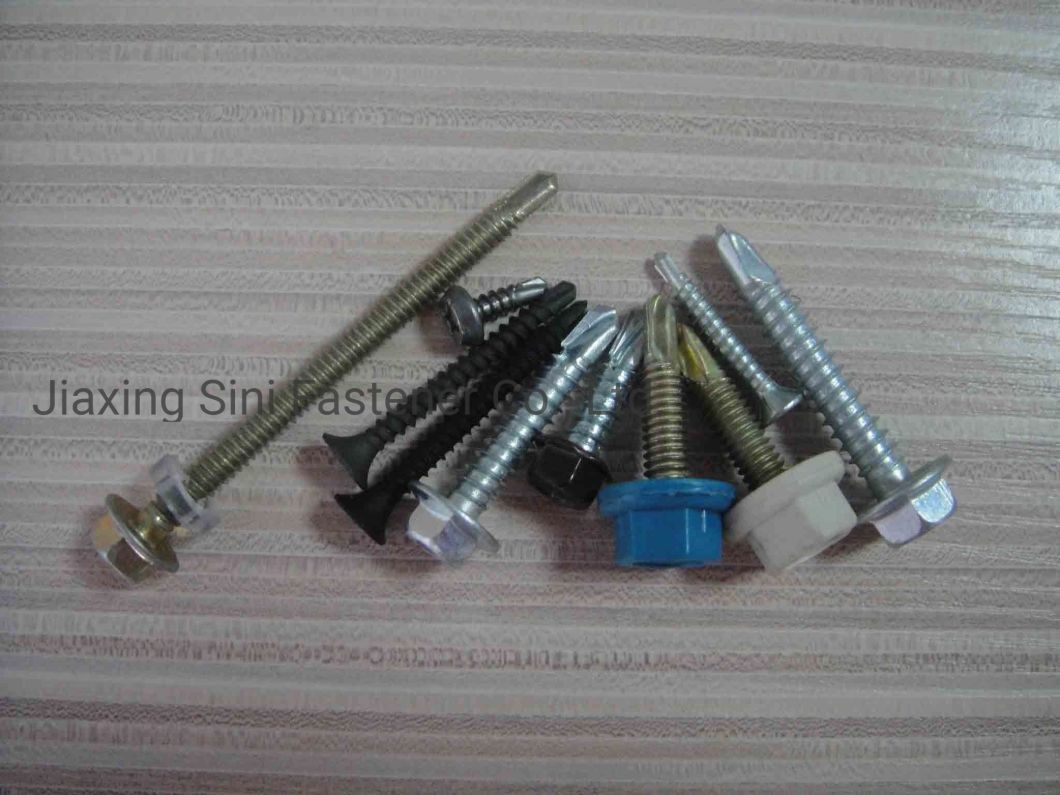 Carbon Steel Slotted Flat Head Machine Screws with Silver Zinc Plated