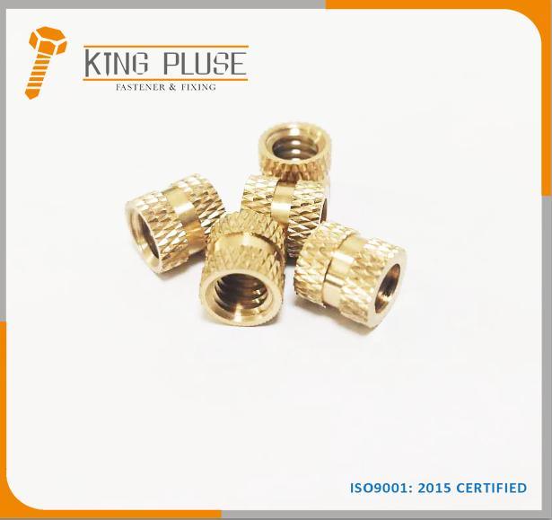 China Supplier Knurled Brass Fasteners Manufacturer, Brass Nuts for Plastics