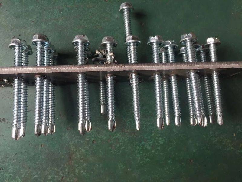 Galvanized Hex Washer Head Self Tapping Screws with EPDM Washer