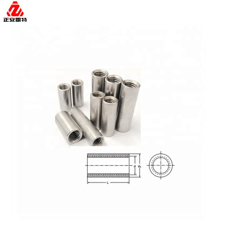 Carbon Steel White Zinc DIN6334 Long Round Hex Coupling Nut
