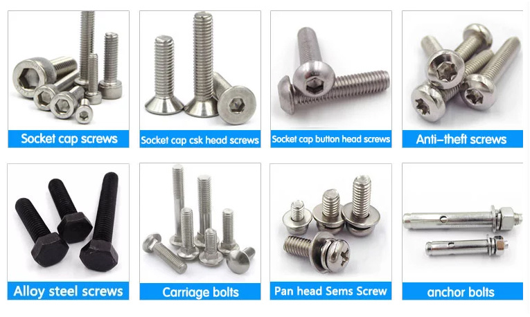 Carbon Steel, Hub Bolt with Nut, Staniless Steel Hex Bolt with Nut