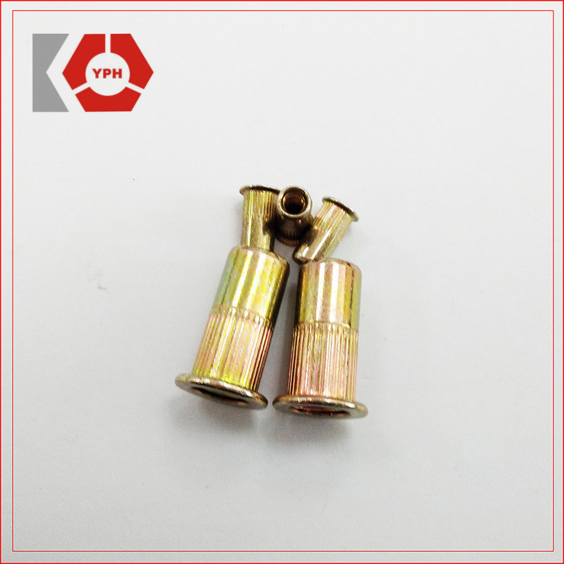 High Quality Special Nuts Flat Head Kunrled Body Open End