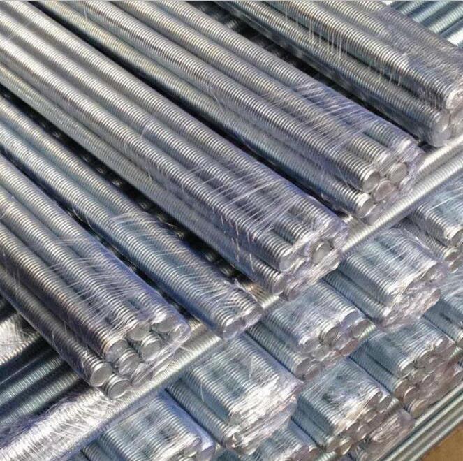 DIN975 Carbon Steel Full Stud Galvanized Threaded Rods Threaded Bar