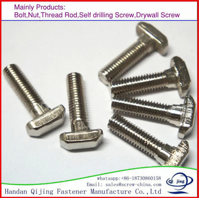 M10 Carriage Bolts DIN603 and 607 Flat Head Carriage Bolr Hot DIP Galvanized