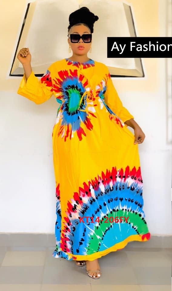 Long Hand Africa Designs with Head Tie Fashion Long Dresses