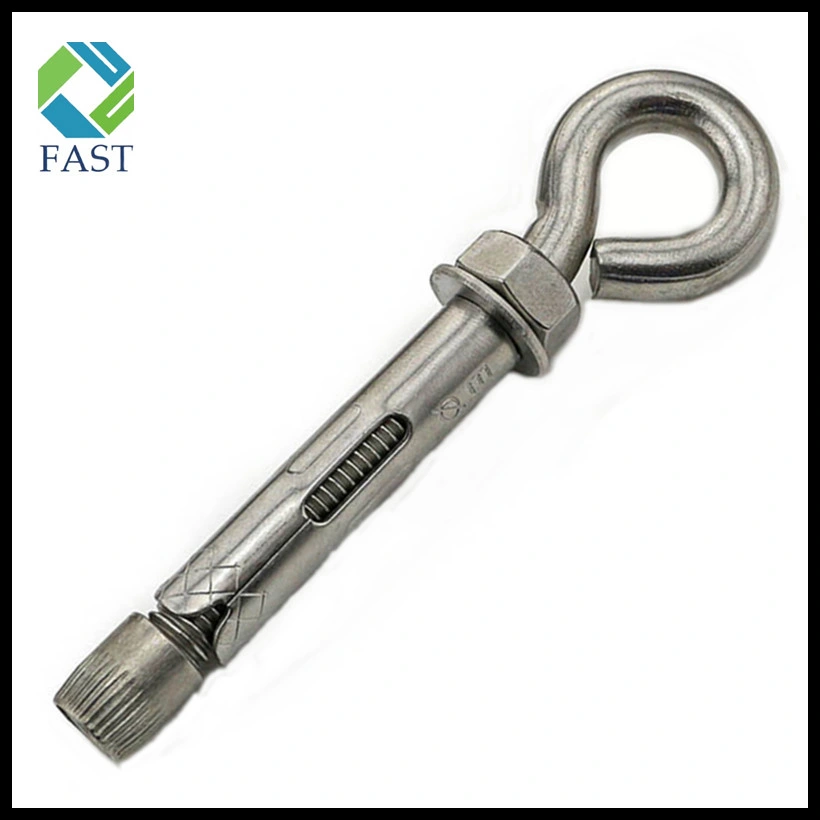 Made in China Stainless Steel/Galvanized Sleeve Anchor Bolt with Eye Bolt