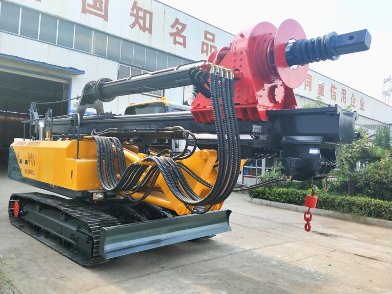 15m Customer's Own Excavator Transport Into Rotary Drilling Rig with Drilling Attachment, Rotary Drilling Machine