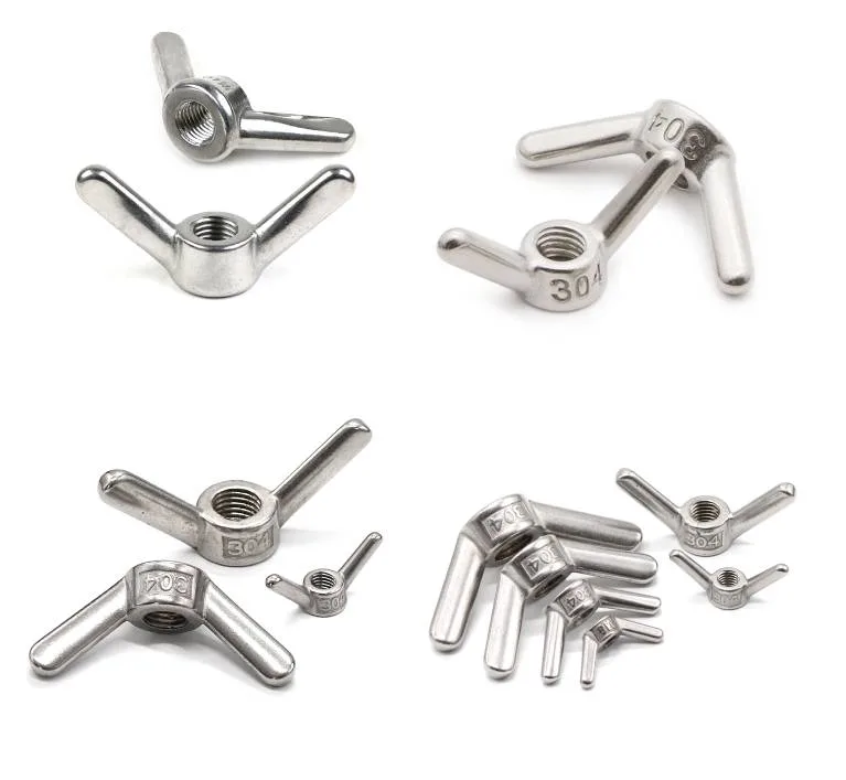 DIN Stainless Steel Carbon Steel and Brass Wing Claw Nut