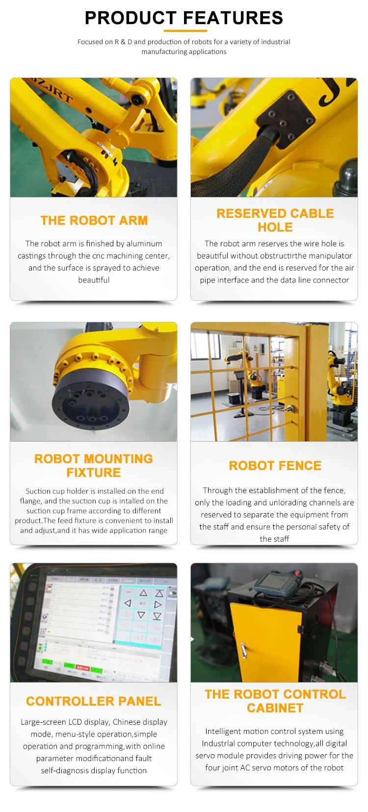 New Arrival Industrial CNC Arm 4 Axis Robot Price for Industrial Robot