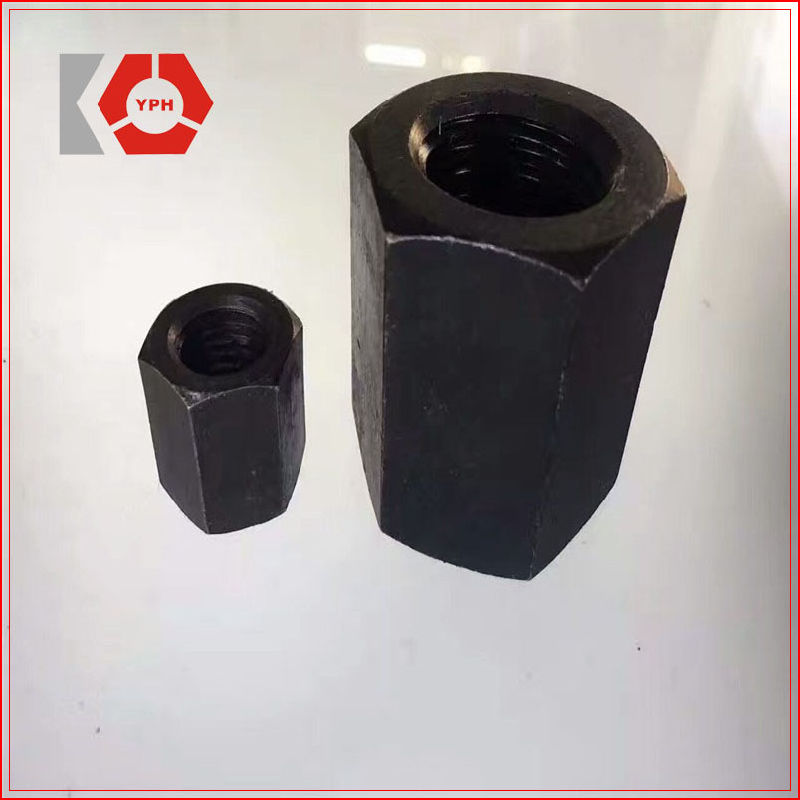 DIN6334 Long Hexagon Nut 3D