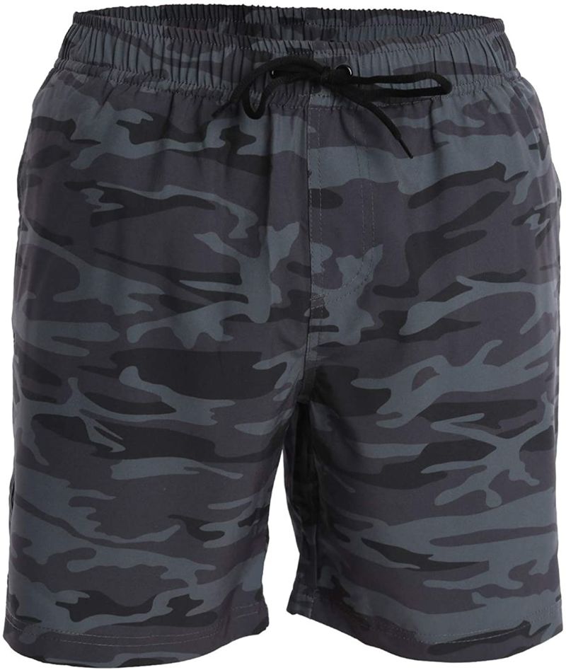 Men&rsquor; S Swim Trunks and Workout Shorts - Camouflage - Swimsuit or Athletic Shorts