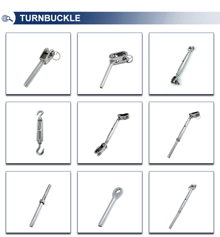 Stainless Steel Eye and Eye Closed Body Turnbuckle