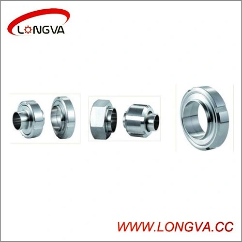 Stainless Steel Sanitary Pipe Union Round Nut Welded Union