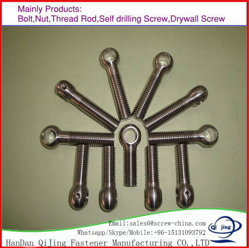DIN444 Stainless Steel Eye Bolt Metric Size Small and Heavy Duty