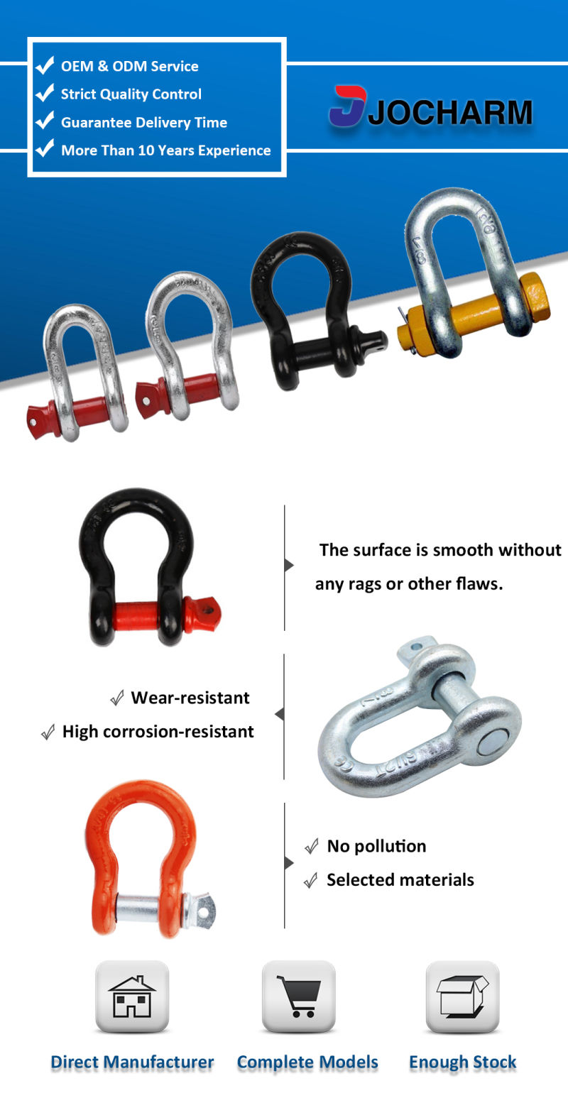 Us Type HDG G2130 Bolt Type Anchor Shackles