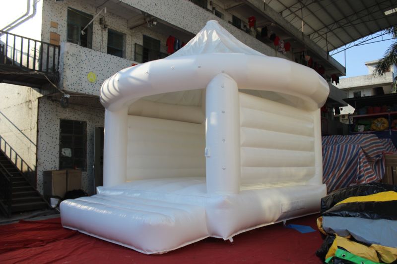 Inflatable White Bouncy Castle for Wedding Wedding Jumping Castle