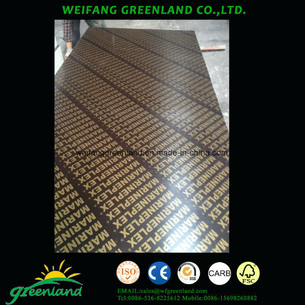 Film Faced Marine Plywood with Logo/Shuttering Film Faced Plywood