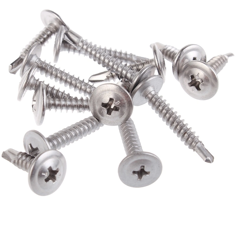 Cross Recessed Truss Head Self Tapping Tail Bolt Round Head Pad Washer Drilling Screws