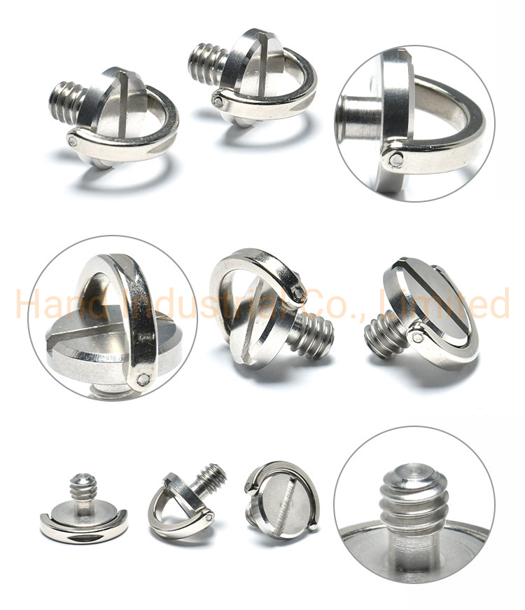 Top Quality Stainless Steel Slotted Camera Thumb Screws