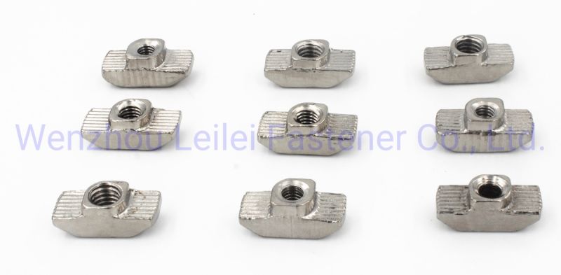 T-Nut Hammer Nut Aluminum Alloy Locking Nuts 20# 30# 40# 45# Solt 6 8 10 for 20X20 Aluminum Profile