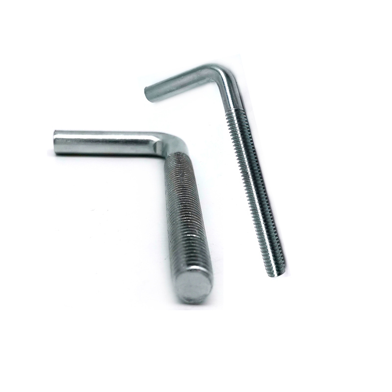 Carbon Steel Blue Zinc Plated L Type Anchor Bolt Galvanized Forged Stee Anchor Bolt