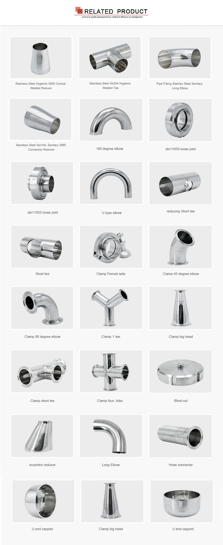 China Sanitary Pipe Fittings Threading Blind Nut