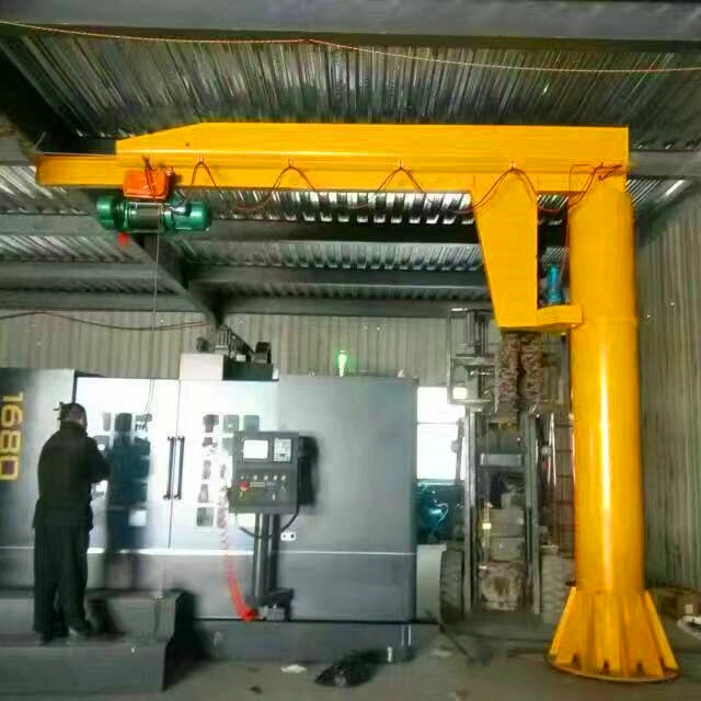 3 Ton Mobile Jib Crane Equipped with Electric Rope Hoist Chain Hoist