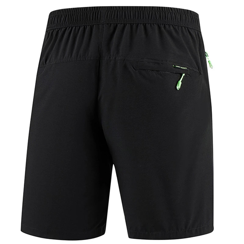 Men`S Elastic Waist Taslon/Spandex Shorts Outwear Reflective Shorts