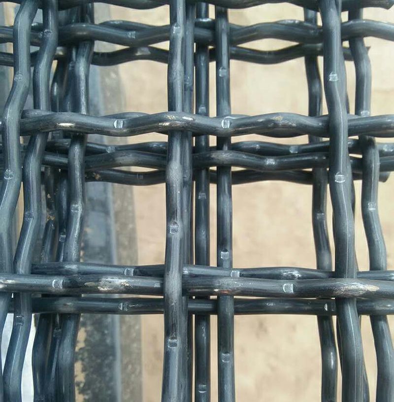 Flat Top Woven Crimped Wire Mesh in High Tensile Strength