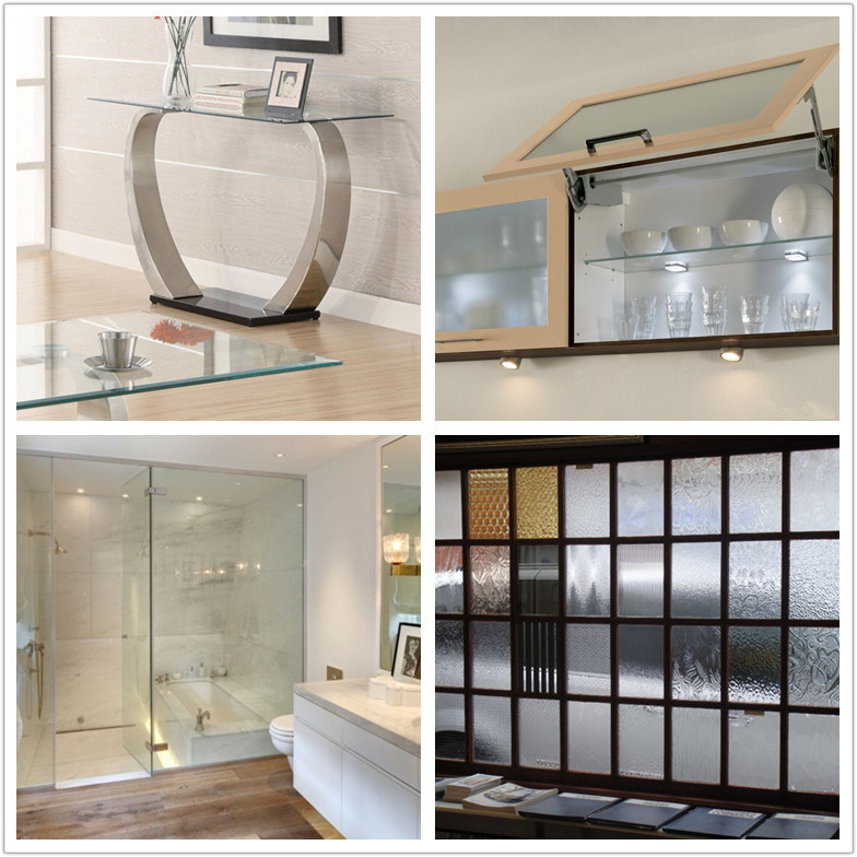2mm-12mm Float Glass Shower Walls Frameless Shower Enclosures Shower Door
