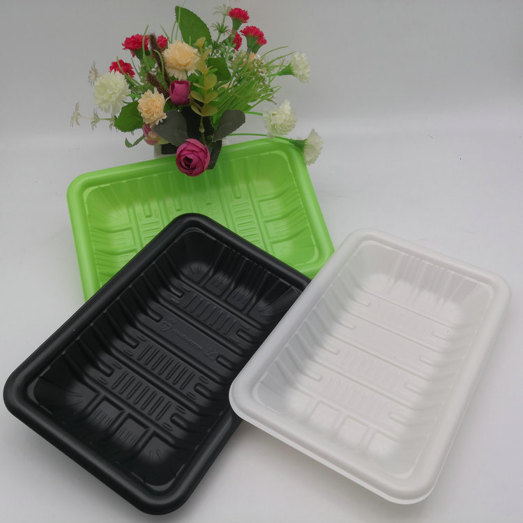 Accept Custom Order Wholesale Disposable PLA Meat/Fruit Tray