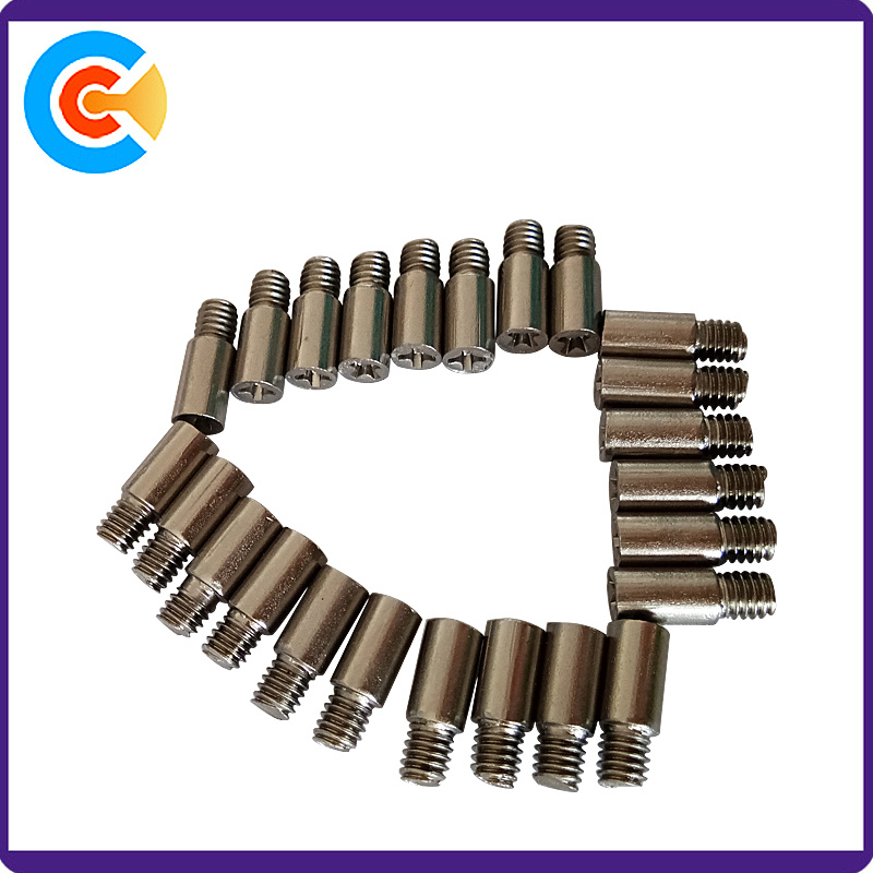 Stainless Steel M3 M4 M6 Slotted Headless Screw