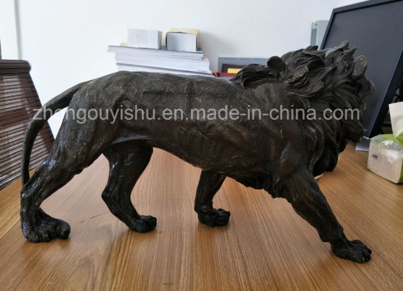 Bronze Lion Animal Sculpture