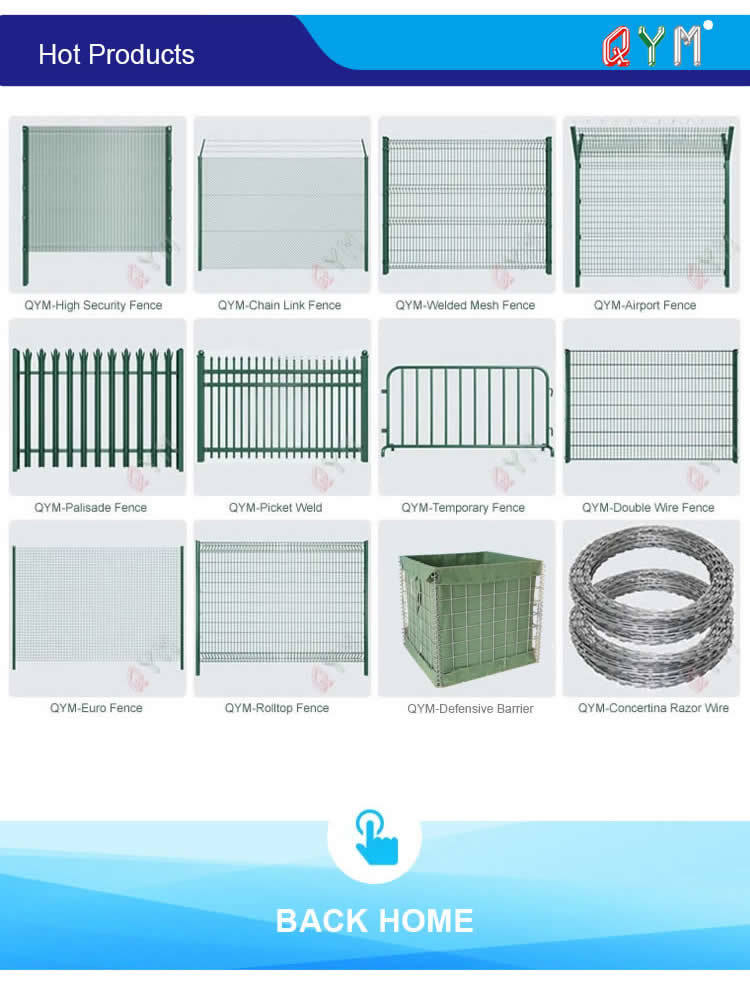 Welded Wire Mesh Airport Fence with Razor Barbed Wire