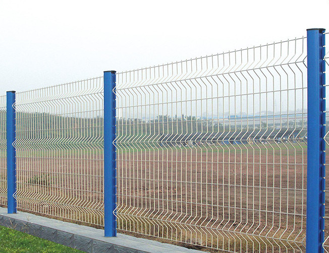 Metal Fence Panel / PVC Coated Galvanized Welded Wire Mesh Fence